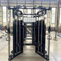 Station de musculation multifonctionnelle haut de gamme FTS Glide avec poulie double réglable pour entraînement fonctionnel et équipement de fitness