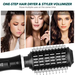 1200W Professional 3 em 1 Salon Hot Air Styler Brush One Step Hair Dryer e Volumizer