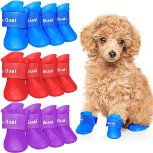 Okokokpc — bottes confortables en Silicone pour <span class=keywords><strong>chien</strong></span>, chaussures de pluie antidérapantes, pour la neige - Product Image 1
