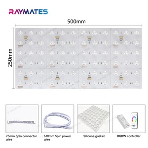 Pannello <span class=keywords><strong>LED</strong></span> Flessibile Ultra-Sottile Raymates 3 in 1, 72 <span class=keywords><strong>LED</strong></span>, 12V 14.4W, Tagliabile, Fogli <span class=keywords><strong>LED</strong></span> Flessibili <span class=keywords><strong>per</strong></span> <span class=keywords><strong>Retroilluminazione</strong></span> - Product Image 5