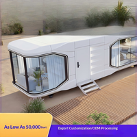 Maison mobile préfabriquée en conteneur, modèle E40S, 2 chambres, étanche, résistante au feu, design moderne, écologique, pour le camping