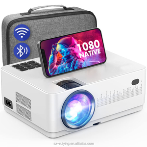 Proyektor LCD Home Theater WiFi 1080P 4K yang Didukung dengan Desain Portabel 5G 200 Lumens untuk Menonton Film di Luar Ruangan - Product Image 1