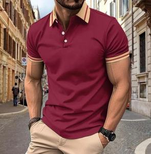 חולצת קיץ איכותית לגברים לשנת 2025, שרוולים קצרים, צווארון עם כפתורים, צבעונית, בסגנון ספורטיבי - Product Image 5