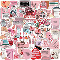 Paquete de 50 Pegatinas Decorativas Impermeables de PVC con Diseño de Graffiti para Tazas, Botellas, Cuadernos, Equipaje, Laptops y Patinetas