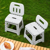 Chaise pliante en plastique soigneusement sélectionnée pour la maison, dossier moderne et minimaliste, tabouret de dortoir étudiant tendance