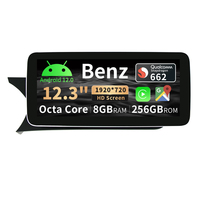 Navigation GPS de voiture 12.3 "pour Mercedes Benz08-15 C/B/E/GLK/GLS classe W204 X204 W264 W218 avec radio stéréo CarPlay Bluetooth