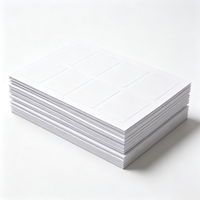 Étiquettes de boîte du fabricant Haoxuan, autocollants adhésifs blancs en PP imperméables, imprimables, pour l'identification des emballages