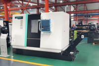 Centro de Torneado y Fresado Horizontal de Alta Calidad TCK50100Y, Torno CNC Automático con Eje Y, Bancada Inclinada, Servicio Pesado, GSK