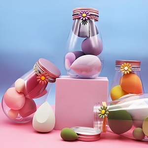 Ensemble <span class=keywords><strong>de</strong></span> 6 <span class=keywords><strong>éponge</strong></span>s <span class=keywords><strong>de</strong></span> maquillage miniatures en forme <span class=keywords><strong>de</strong></span> larme, haute résilience, pour le mélange <span class=keywords><strong>de</strong></span> <span class=keywords><strong>fond</strong></span> <span class=keywords><strong>de</strong></span> <span class=keywords><strong>teint</strong></span>, avec boîte et flacon - Product Image 2