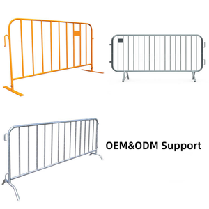Barricadas de Control de Multitudes, Barrera de Seguridad Vial Portátil de Acero Galvanizado, Venta Directa de Fábrica - Product Image 4