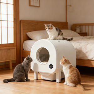 Bac à litière autonettoyant Factory Direct Arenero, silencieux, grand espace pour plusieurs chats - Product Image 1