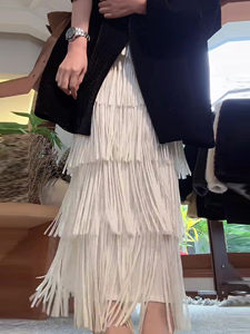 PY 2026 Summer New Arrival Casual Miyake Pleated <b>Skirt</b> Fashion <b>Elastic</b> Waist Flared Tiered Midi <b>Skirt</b> Bulk Clothing Wholesale - Product Image 4