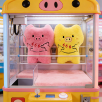 Offre Spéciale : Jouets en Peluche Cochon de Dessin Animé 8 pouces, Animaux en Peluche, Jouets pour Enfants Thème Dessin Animé et Anime, pour Machines à Pinces