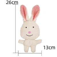 Jouet en peluche pour animaux de compagnie, très populaire, en velours côtelé, jouet à mâcher couineur pour chien, jouet amusant en peluche pour animaux