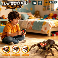 Jouet araignée/coccinelle électrique grimpante sur les murs, télécommande infrarouge en plastique personnalisée, rechargeable, effet de pulvérisation