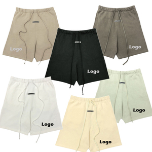 <span class=keywords><strong>FG300</strong></span>กางเกงวอร์มเล่นยิมสำหรับผู้ชายกางเกงวิ่งเล่นกีฬาผ้าคอตตอนกลางขาสั้นมีเชือกรูดสำหรับฤดูร้อน - Product Image 1