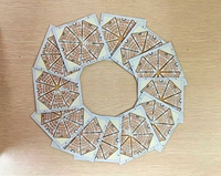 Service OEM de circuits imprimés CEM1 : Carte PCB LED triangulaire à 8 modules pour ventilateur de plafond et lampe de plafond ronde