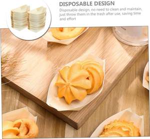 使い捨てウッド寿司ボート生分解性寿司ボートマキカリフォルニアロール用 - Product Image 6