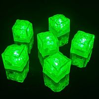 Luces LED de Cubo de Hielo con Logotipo Personalizado de Alta Calidad, Luces Intermitentes para Halloween, Bar, Baby Shower, Juguetes, Novedad, Venta al por Mayor, Plástico, Año Nuevo