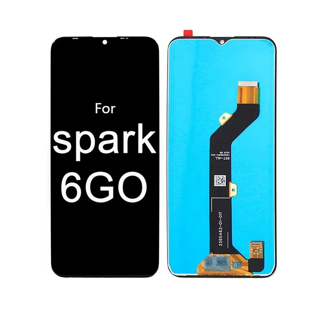 Tecno Spark 6 Go KE5 Mobile Phone Replacement Touchscreen LCD Display Assembly 1 Year Warranty 100% Tested Anti-static Packaging