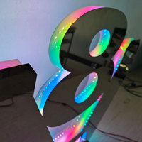 Lettres LED extérieures pour camion, logo avant, éclairage de calandre, insigne LED rétroéclairé, lettres 3D personnalisées, panneau lumineux pour camion
