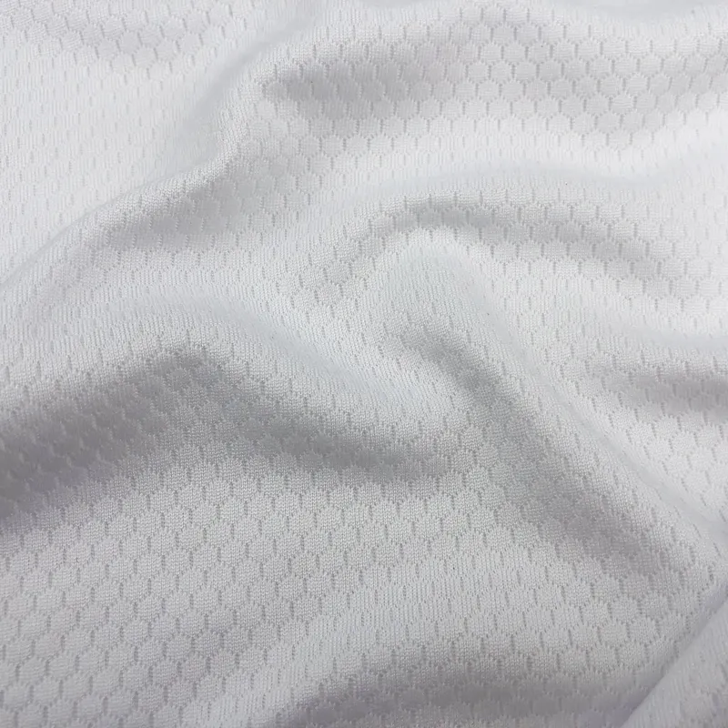 Soccer Jersey Fabric Athletic Honeycomb 100% Polyester Sublimation Printing Jacquard Football Jersey Fabric For Sportswear