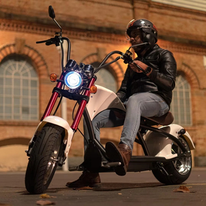 Motocicleta Eléctrica de Dos Ruedas con Neumáticos Anchos, 2000W/3000W, Batería de 60V, 60-90KM de Autonomía, Frenos de Disco - Product Image 1