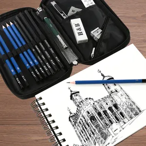 18pcs Professional Artist Drawing Pencil And Mini Portable Sketch Standard Pencils