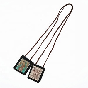 Su misura Guadalupe Vergine <span class=keywords><strong>Marrone</strong></span> Scapulars Collana Rosari per Le Donne e Gli Uomini Scapolare con Medaglia e Crocifisso - Product Image 6