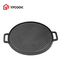 Panci Panggang Anti Lengket, Panci Panggang Bbq Korea, Peralatan Masak 30CM, Wajan Panggangan Bulat Anti Lengket, Panci Panggang Bbq Gaya Korea