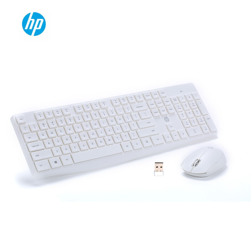 HP CS10 — ensemble souris et clavier de jeu cs104, sans fil, couleur noir et blanc, pour ordinateur de bureau, livraison directe