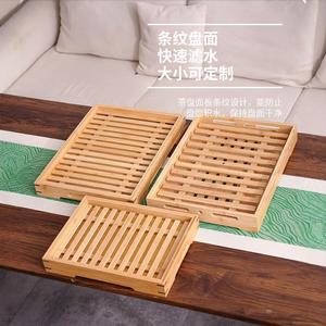 ถาดชาไม้ไผ่ 32x24x4.5 ซม. สไตล์เรียบง่ายสำหรับใช้ในครัวเรือนและเชิงพาณิชย์ - Product Image 2