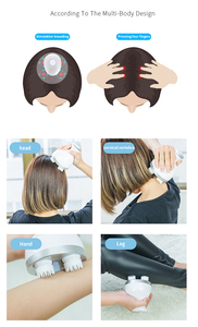 Mini Masajeador Eléctrico de Silicona para Cuerpo, Hombros, Cuello y Cuero Cabelludo, Masajeador Vibrador para el Cuidado del Cabello, Relajación y Alivio del Estrés - Product Image 3
