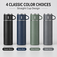 CHUFENG botol termos perjalanan, termos Stainless Steel 500ML Set Bisnis hadiah portabel botol termos