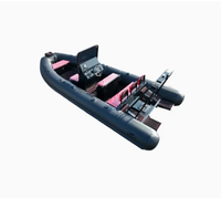 Bateaux semi-rigides de luxe Ocean Master à coque en V profond, bateau de patrouille 580 à console centrale, bateau de plaisance de 19 pieds avec moteur hors-bord