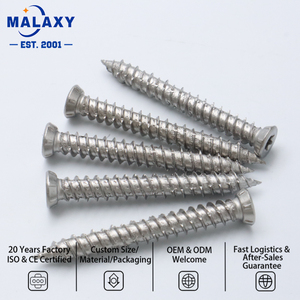 MALAXY Source Factory Clous à béton autotaraudeurs à tête cruciforme DIN 7972 en acier inoxydable pour l'ingénierie de construction - Product Image 3