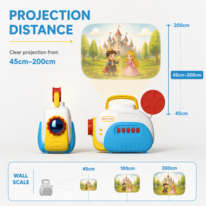 Portable Story <b>Projector</b> Toy LED Bedtime <b>Night</b> <b>Light</b> Children Learning <b>Projector</b> for Room Play - Product Image 4