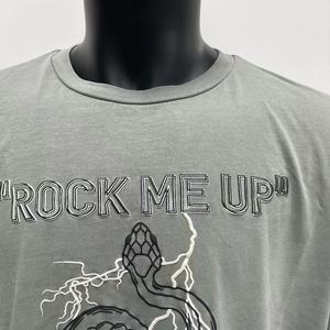 Streetwear <b>Men</b> Fashion Customization Wash Effect Acceptable Distressed Acid Wash T-Shirt - Product Image 2