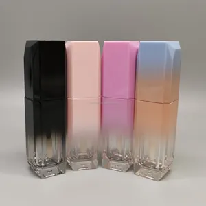 Atacado Filipinas Best Selling Vazio Lip Gloss Tubes Wands Matte Black Pink Blue Lip Gloss Bottle