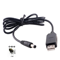 Cable USB Boost 5,5*2,1mm DC a DC 5V/9V/12V Banco de energía 5V Boost Enrutador inalámbrico a línea de conversión de voltaje