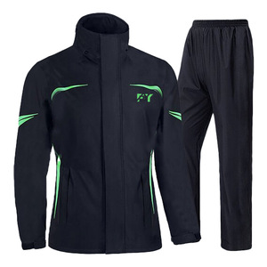 Conjunto de Dos Piezas de Impermeable de Lujo Ligero con Logotipo Impreso, Pantalones y Chaqueta para Adultos, Hombres y Mujeres, Protección Completa para Motocicleta Eléctrica, Lluvia Intensa - Product Image 5