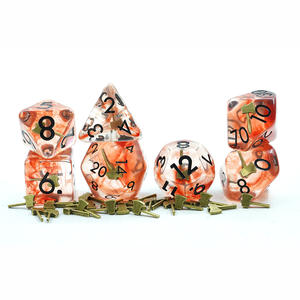 ชุดเรซินแบบนิ่มรูปขวาน DND 7ชิ้นชุดลูกเต๋าหลายด้านสำหรับเกมกระดาน - Product Image 5