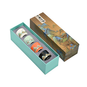 Nuova Tazza Singola in Ceramica Dipinta a Mano, Lusso Stile Nazionale, Design Montagne e Fiumi, Creativa e Culturale, Disponibile - Product Image 6