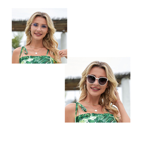 Gafas de Sol Magnéticas Polarizadas con Clip 7104 de Alta Calidad, Montura de <span class=keywords><strong>Acero</strong></span> Inoxidable sin Aro TR90 1 en 1 - Product Image 3