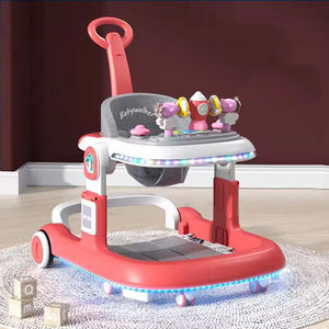 Design facilmente pieghevole regolabile altezza Walker Andador Para Bebes U Trolley <span class=keywords><strong>Push</strong></span>/<span class=keywords><strong>Pull</strong></span> attività giocattolo Music Walker per bambini - Product Image 5
