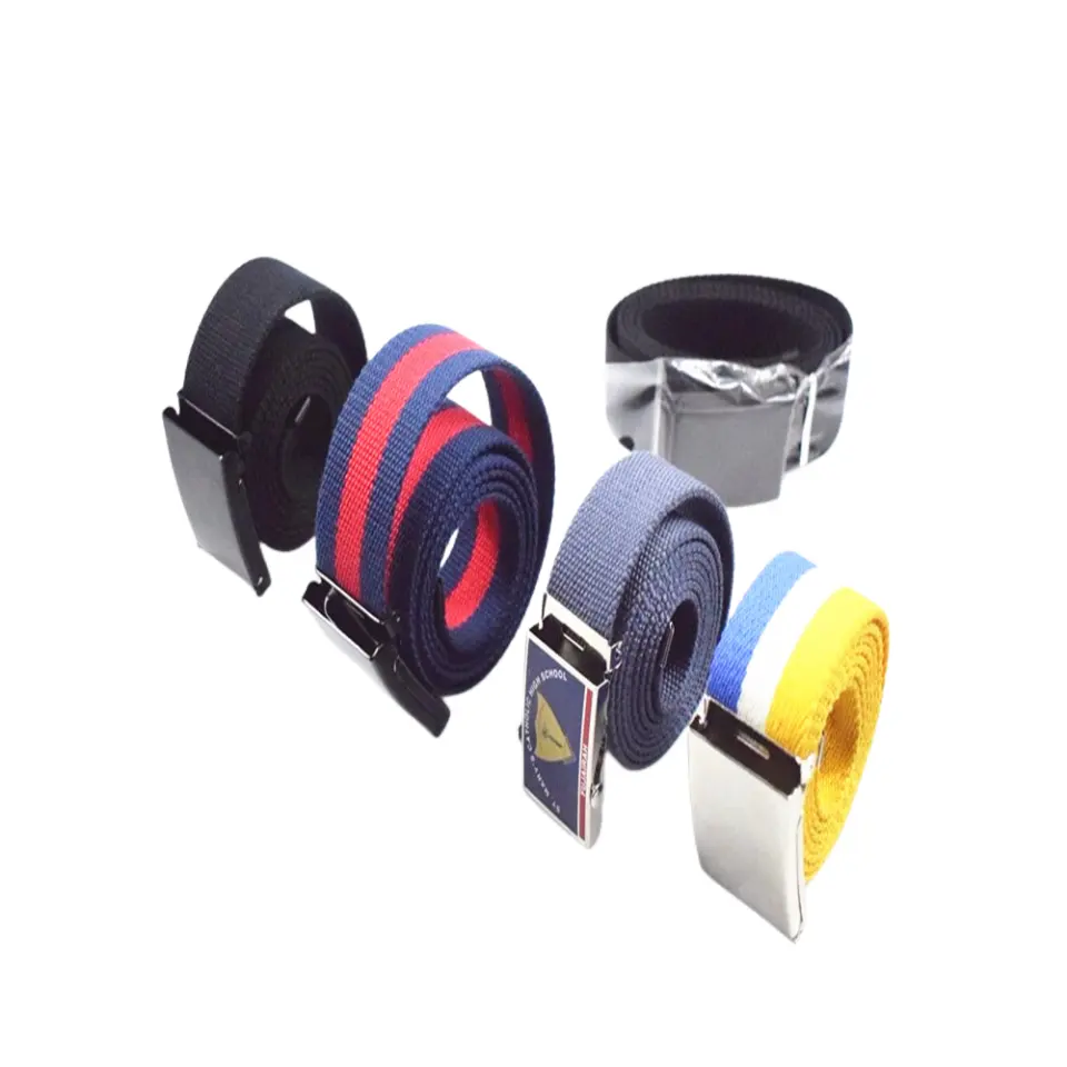 Wholesale Cotton Canvas Fabric Belts with Innovative Bottle Opener Buckle