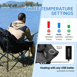 Logotipo personalizado leve ao ar livre alta qualidade oversize calor cadeira acampamento Camping aquecida lua cadeira para o inverno e adultos - Product Image 5