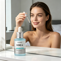 Sérum à l'acide hyaluronique en capsules, marque privée, liquide, hydratant doux, essence de soin de la peau, soin nourrissant et hydratant quotidien pour le visage