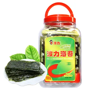 100g BoLi Roasted Seaweed Crispy Seasoned Nori Seaweed Chinese Snack wholesale kid snack seaweed snack