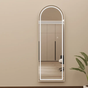 Tùy chỉnh đầy đủ cơ thể thông minh LED trang trí nội thất gương cong thiết kế cho phòng ngủ phòng khách trang điểm sử dụng-cao thường vụ sàn gương - Product Image 5